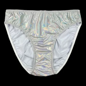 Holographic Classic Satin Panty