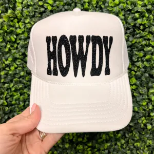 Howdy Glitter Trucker Hat