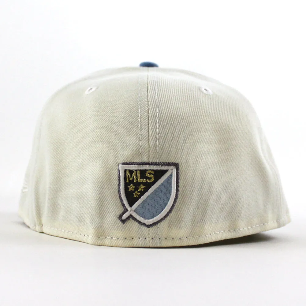 Inter Miami CF Argentina Flag New Era 59Fifty Fitted Hat (Chrome White Sky Blue Gray Under Brim)