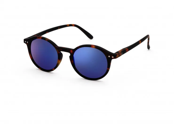 Izipizi Adult Unisex #D Blue Tortoise Mirror Sunglasses