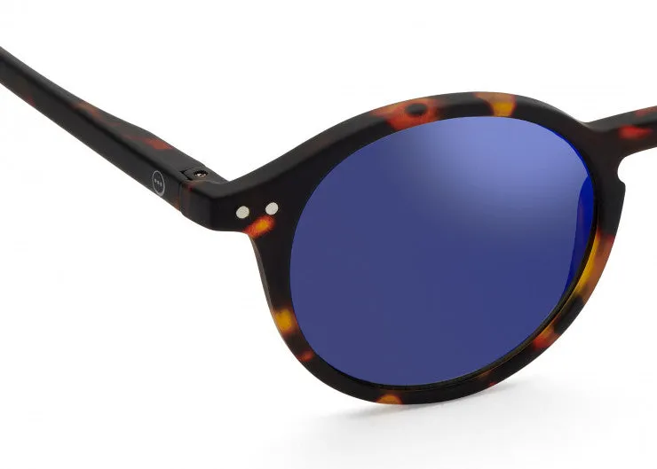 Izipizi Adult Unisex #D Blue Tortoise Mirror Sunglasses