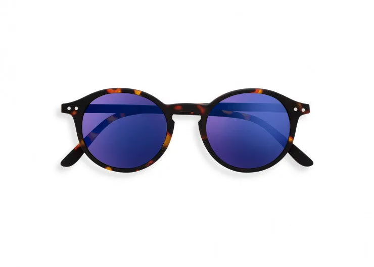 Izipizi Adult Unisex #D Blue Tortoise Mirror Sunglasses
