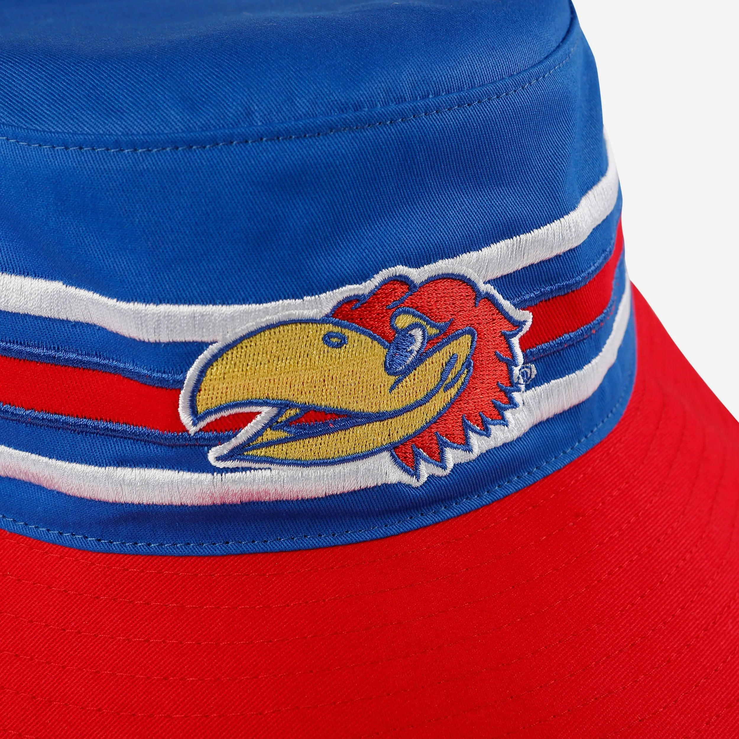 Kansas Jayhawks Team Stripe Bucket Hat