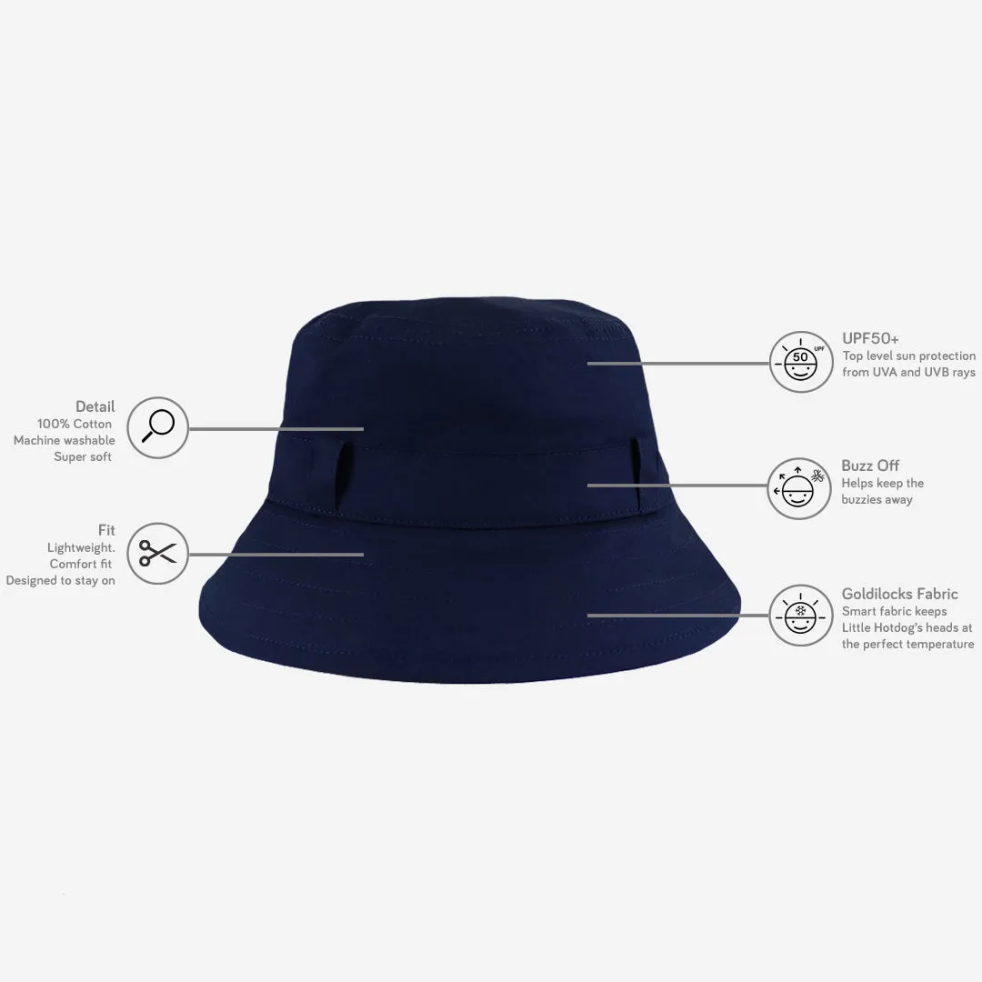 Kids Adventurer Bucket Hat: Navy