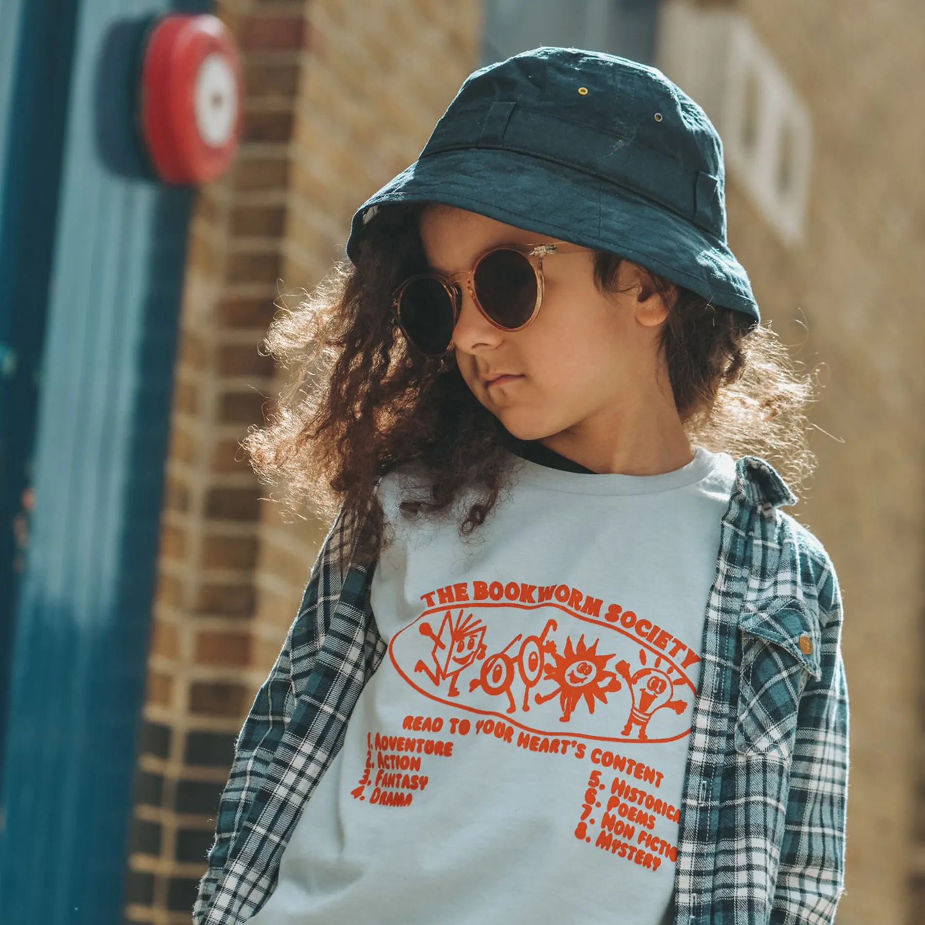 Kids Adventurer Bucket Hat: Navy