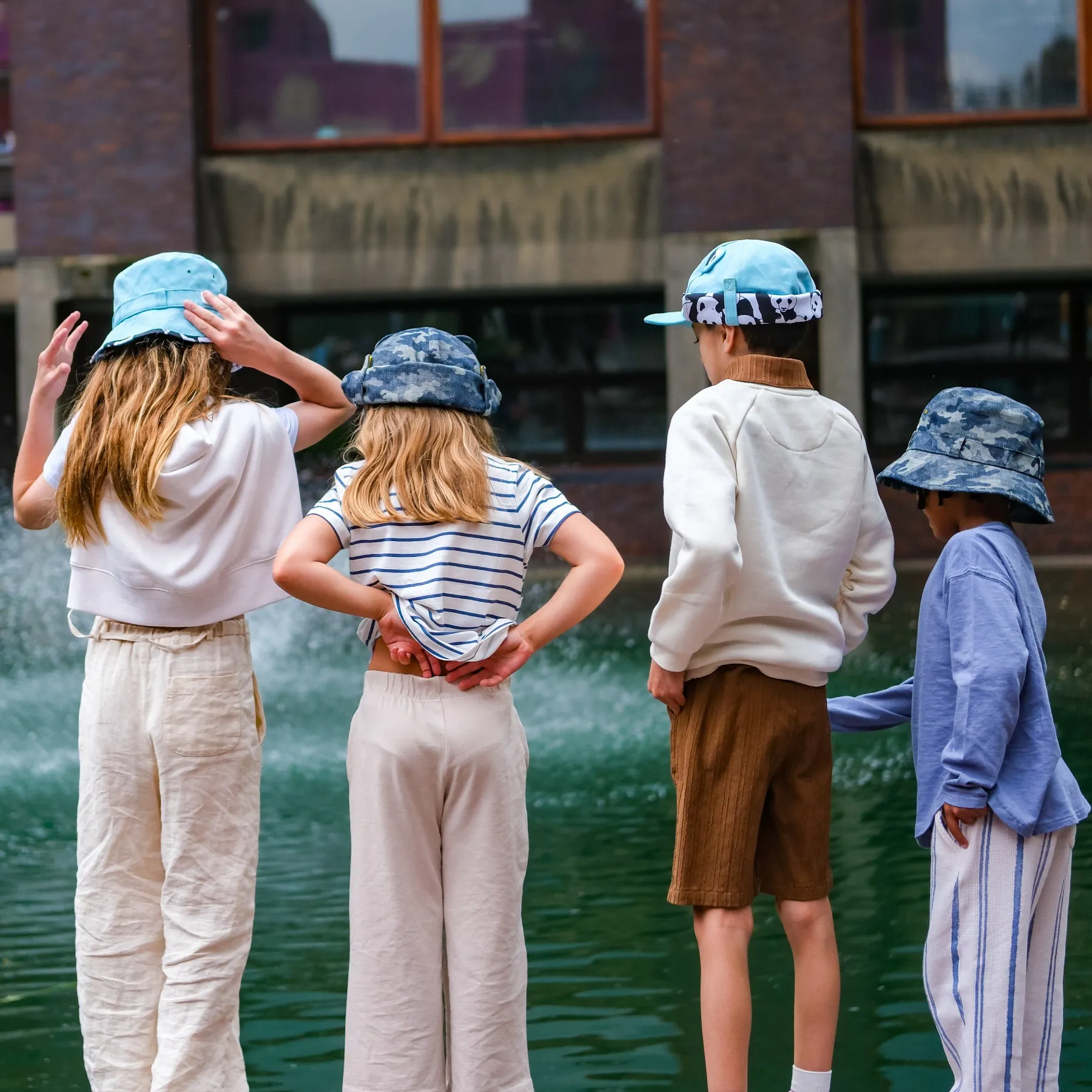 Kids Adventurer Bucket Hat: Pale Blue