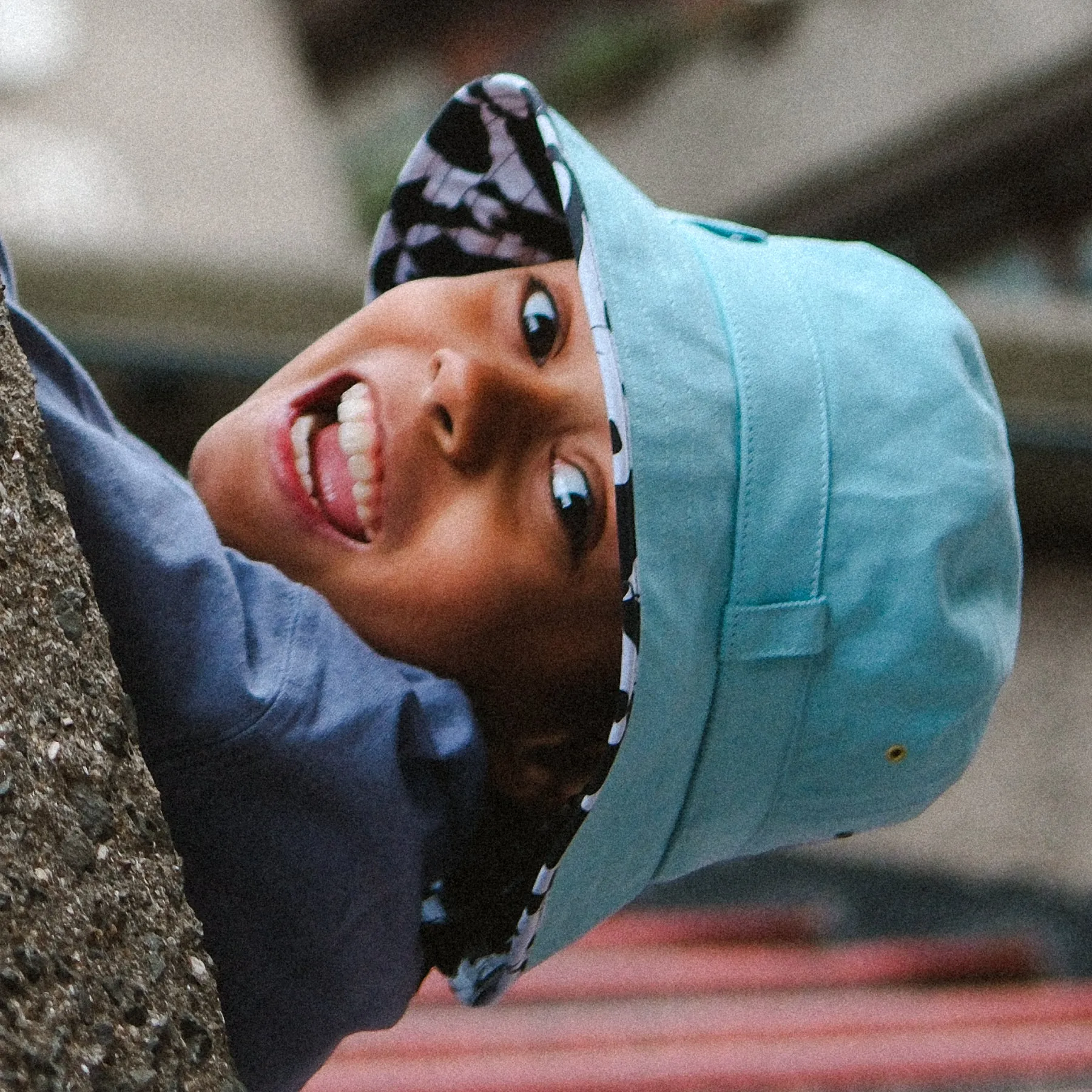 Kids Adventurer Bucket Hat: Pale Blue