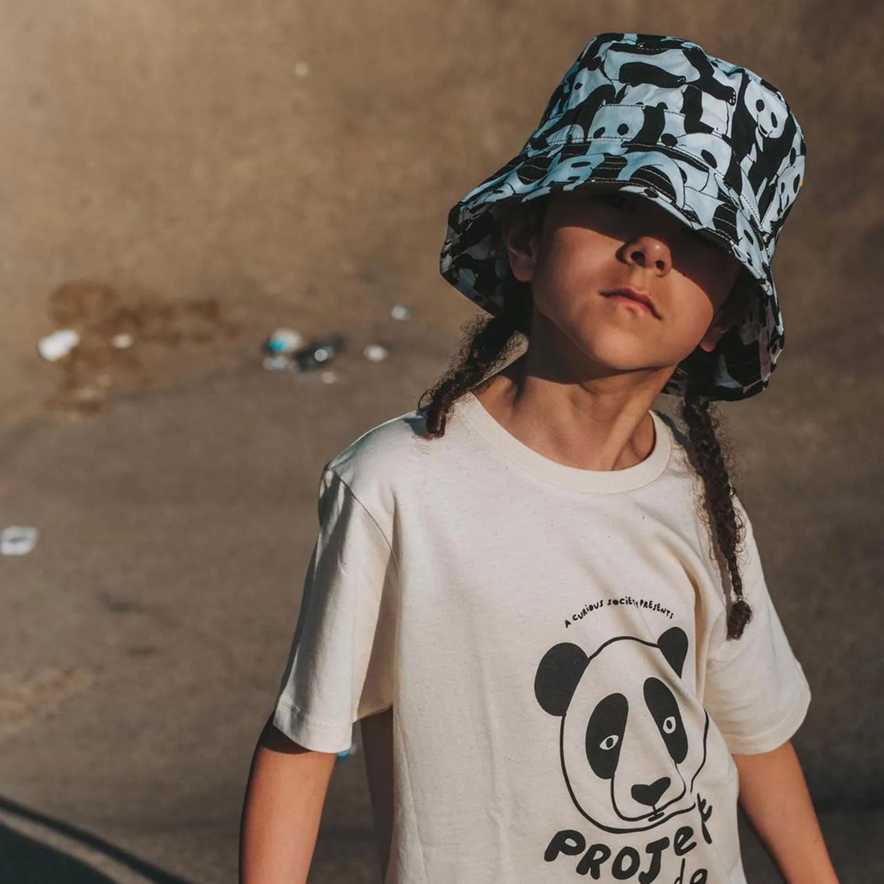 Kids Adventurer Bucket Hat: Panda Pop