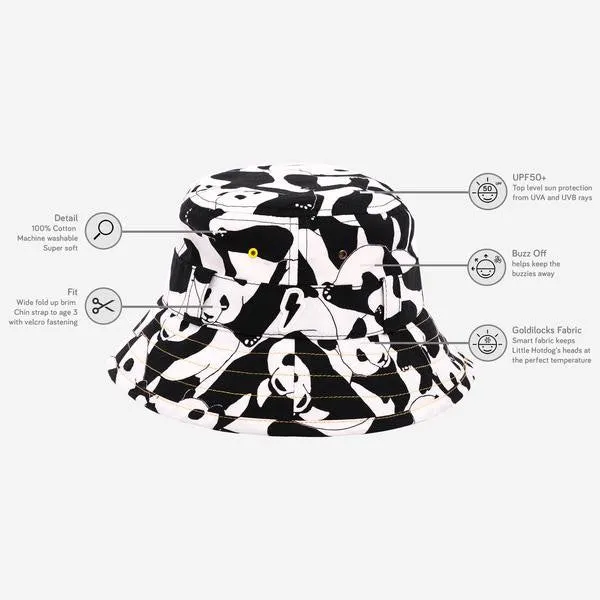 Kids Adventurer Bucket Hat: Panda Pop