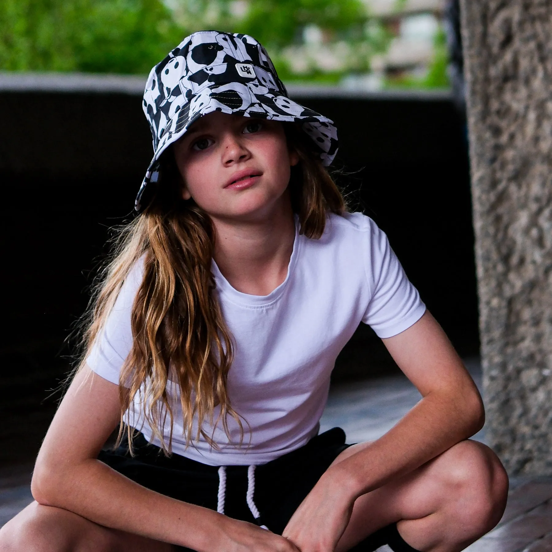 Kids Adventurer Bucket Hat: Panda Pop