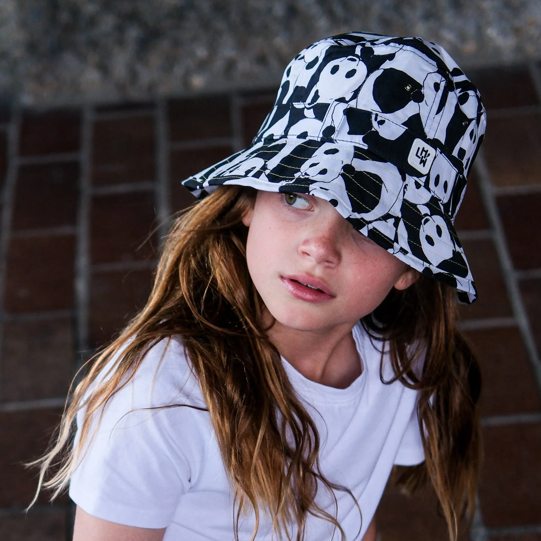 Kids Adventurer Bucket Hat: Panda Pop