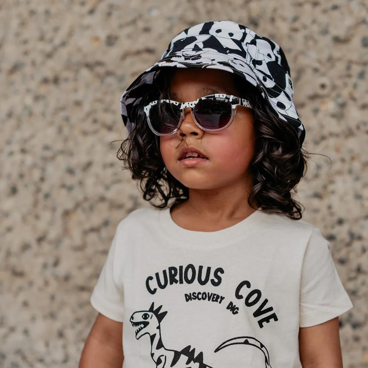 Kids Adventurer Bucket Hat: Panda Pop