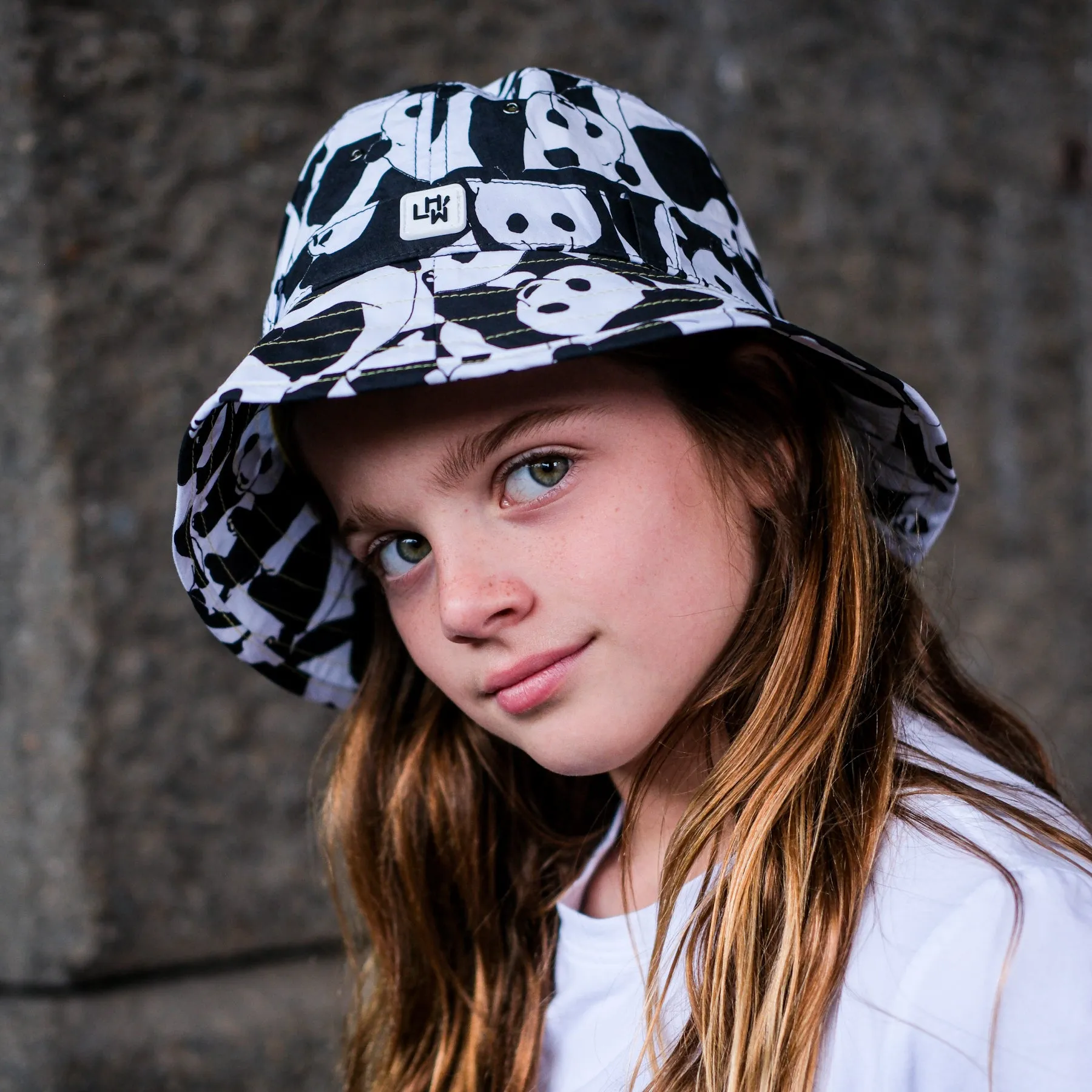 Kids Adventurer Bucket Hat: Panda Pop