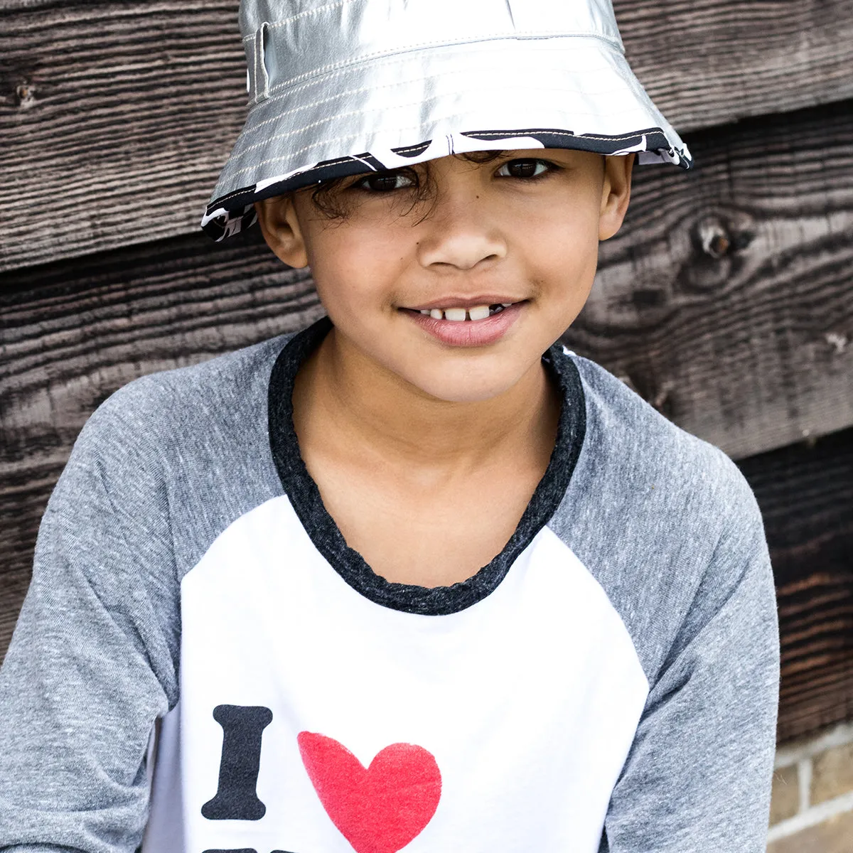 Kids Adventurer Bucket Hat: Silver