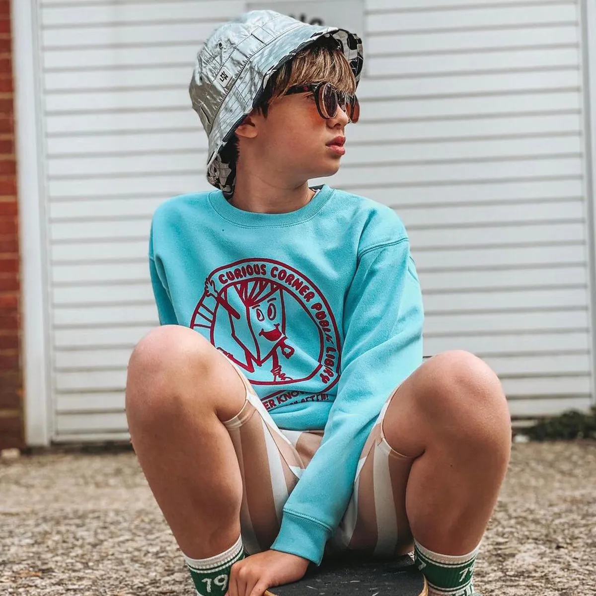 Kids Adventurer Bucket Hat: Silver