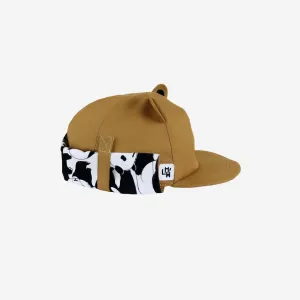 Kids Cub hat with neck flap: Cinnamon