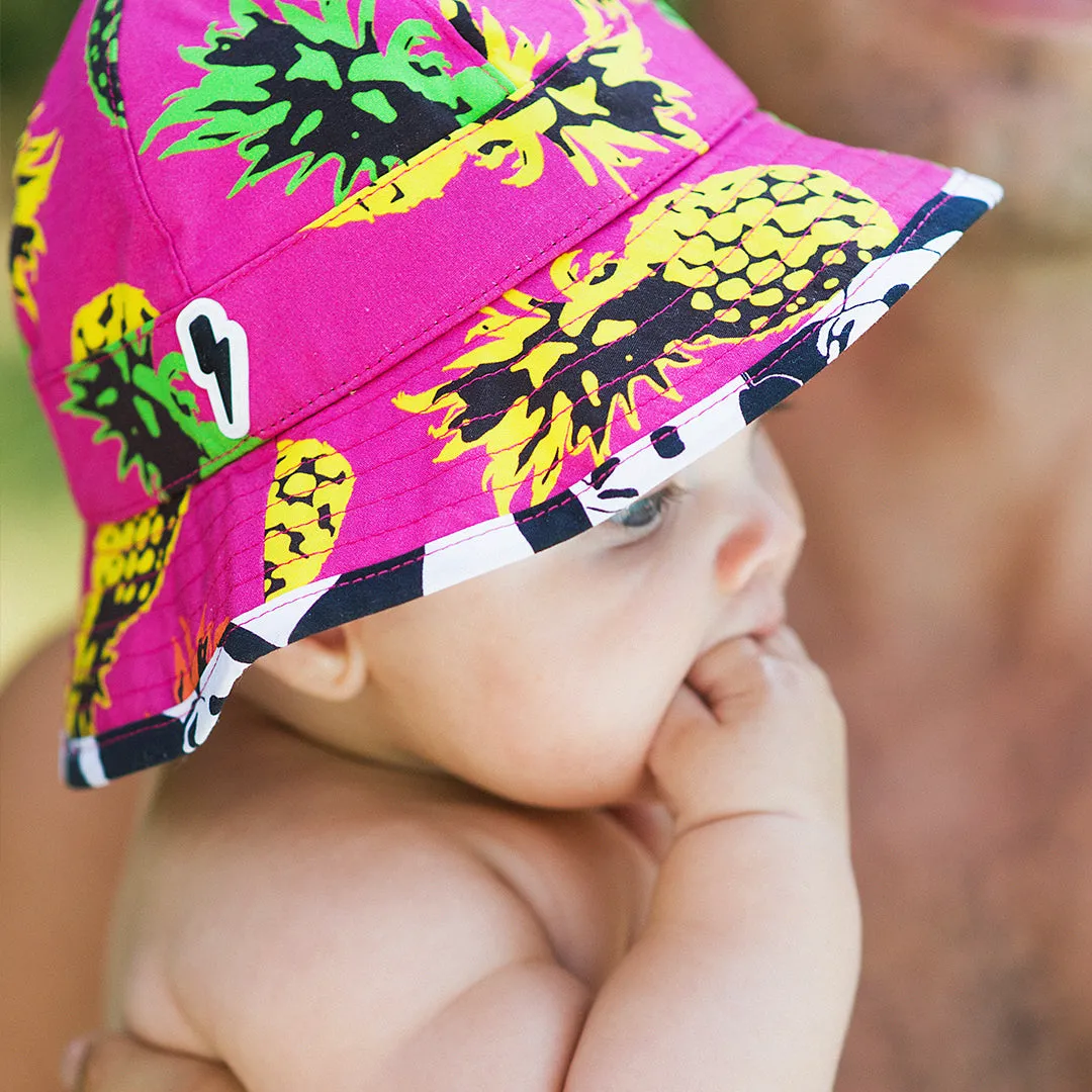Kids Pioneer Floppy Sun Hat: Pineapple Punch