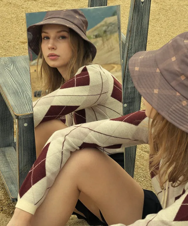 LENUCU Logo Bucket Hat - Brown