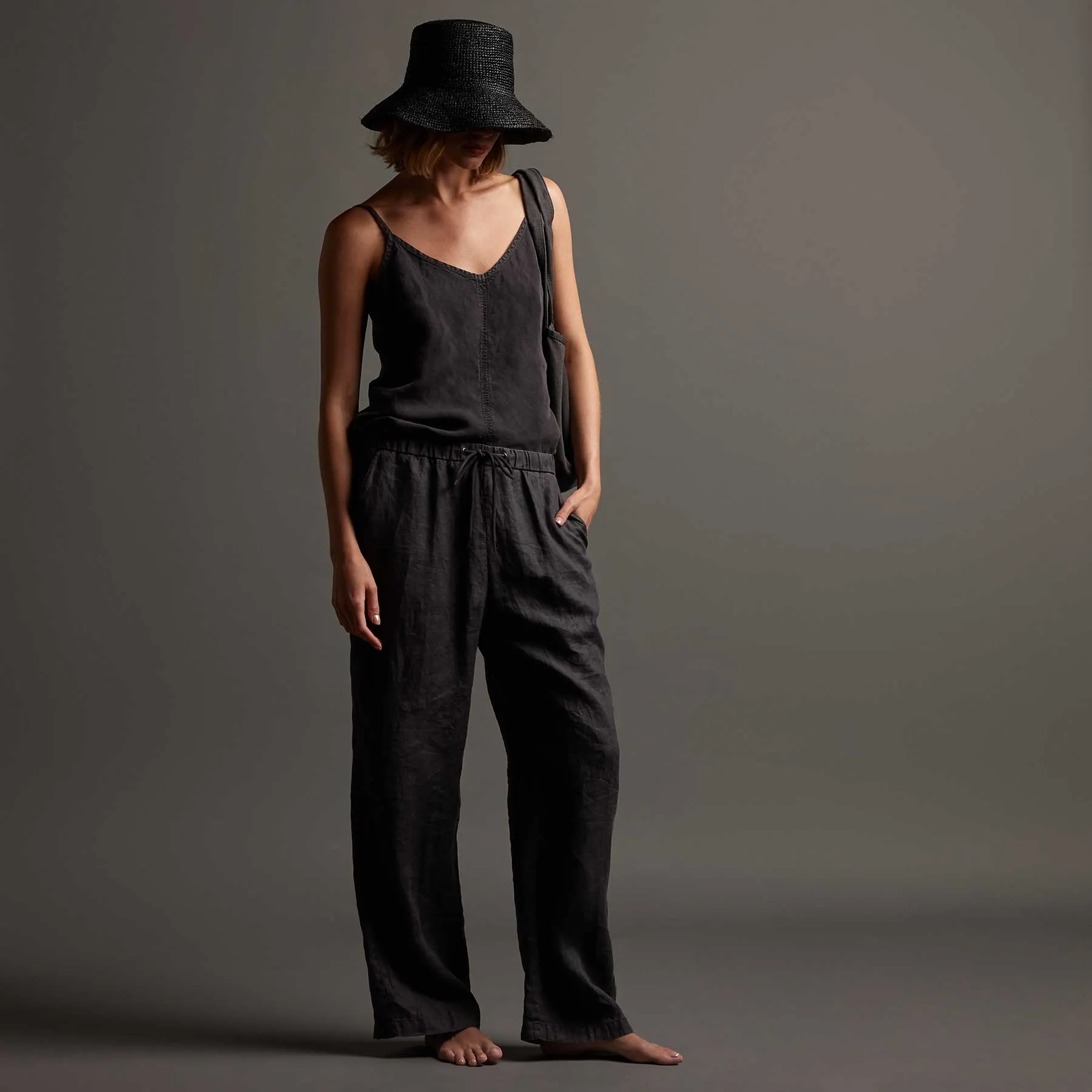 Lightweight Linen Pant - Magma Pigment