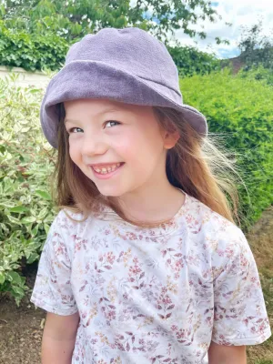 Linen Bucket Hat - Purple
