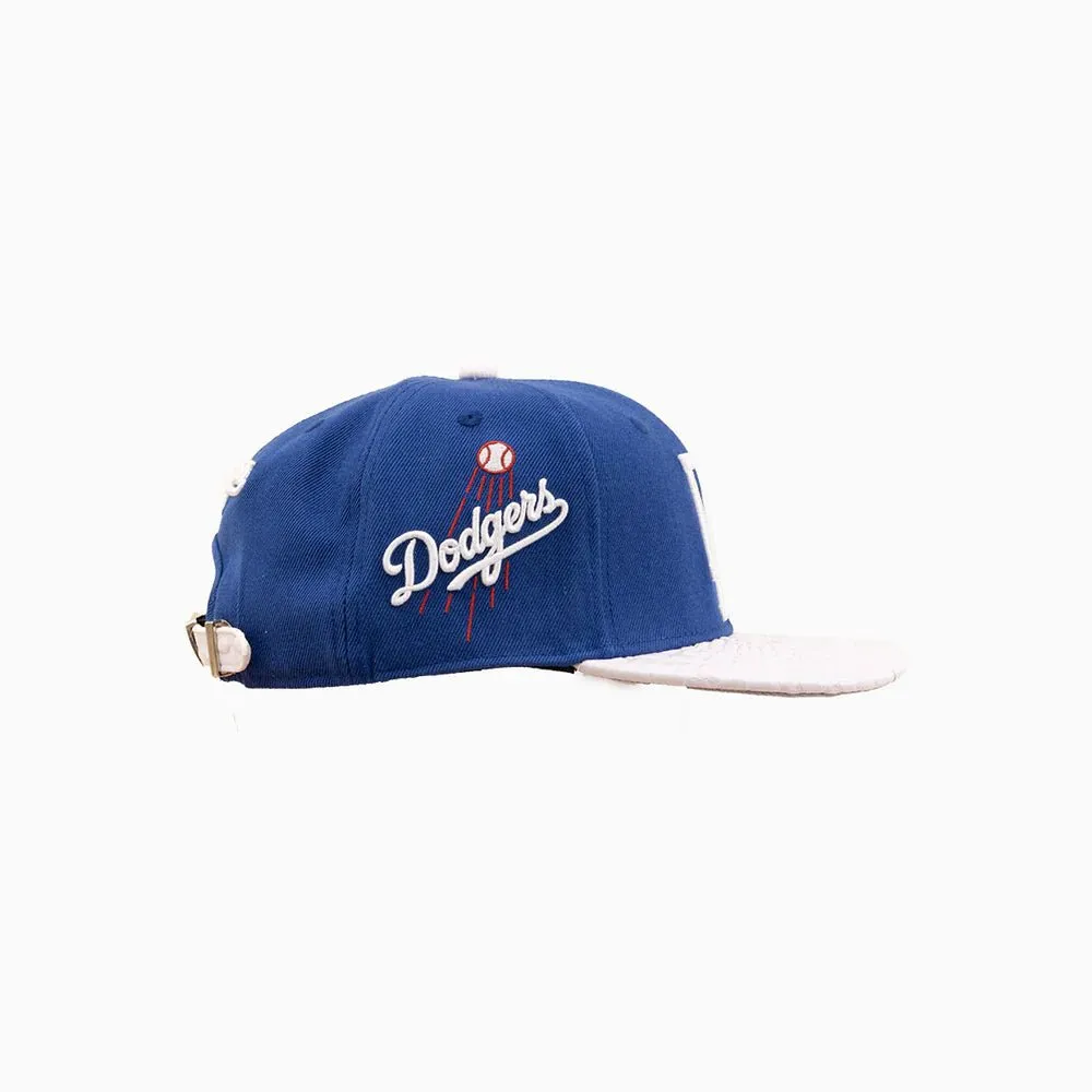 Los Angeles Dodgers MLB Hat With Leather Visor