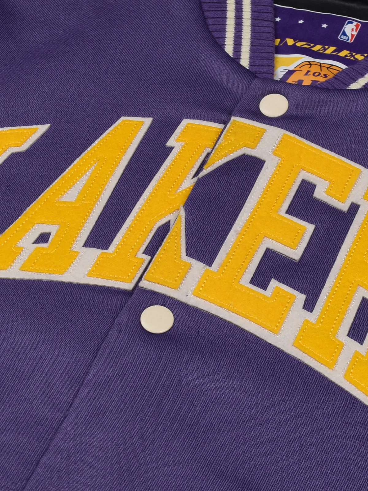 Los Angeles Lakers: Letterman Jacket - Purple