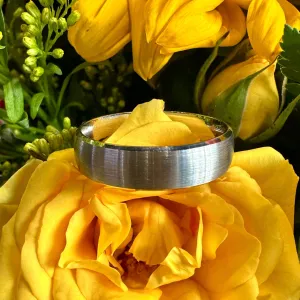 Malo 14K White Gold Satin Band Ring M3-249-5W-0