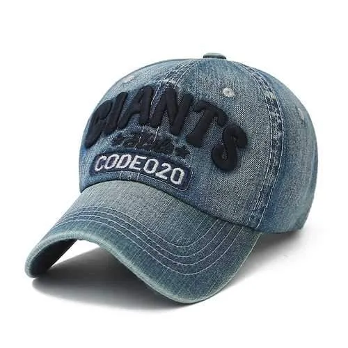 Men Cotton Denim Washed Baseball Caps Women Vintage Adjustable Outdoor Snapback Hat