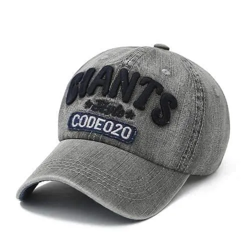 Men Cotton Denim Washed Baseball Caps Women Vintage Adjustable Outdoor Snapback Hat