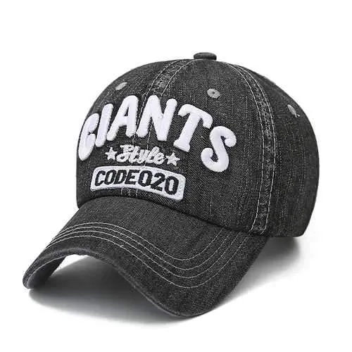 Men Cotton Denim Washed Baseball Caps Women Vintage Adjustable Outdoor Snapback Hat