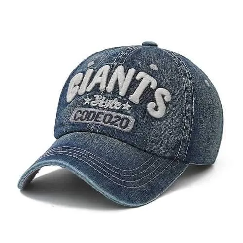 Men Cotton Denim Washed Baseball Caps Women Vintage Adjustable Outdoor Snapback Hat