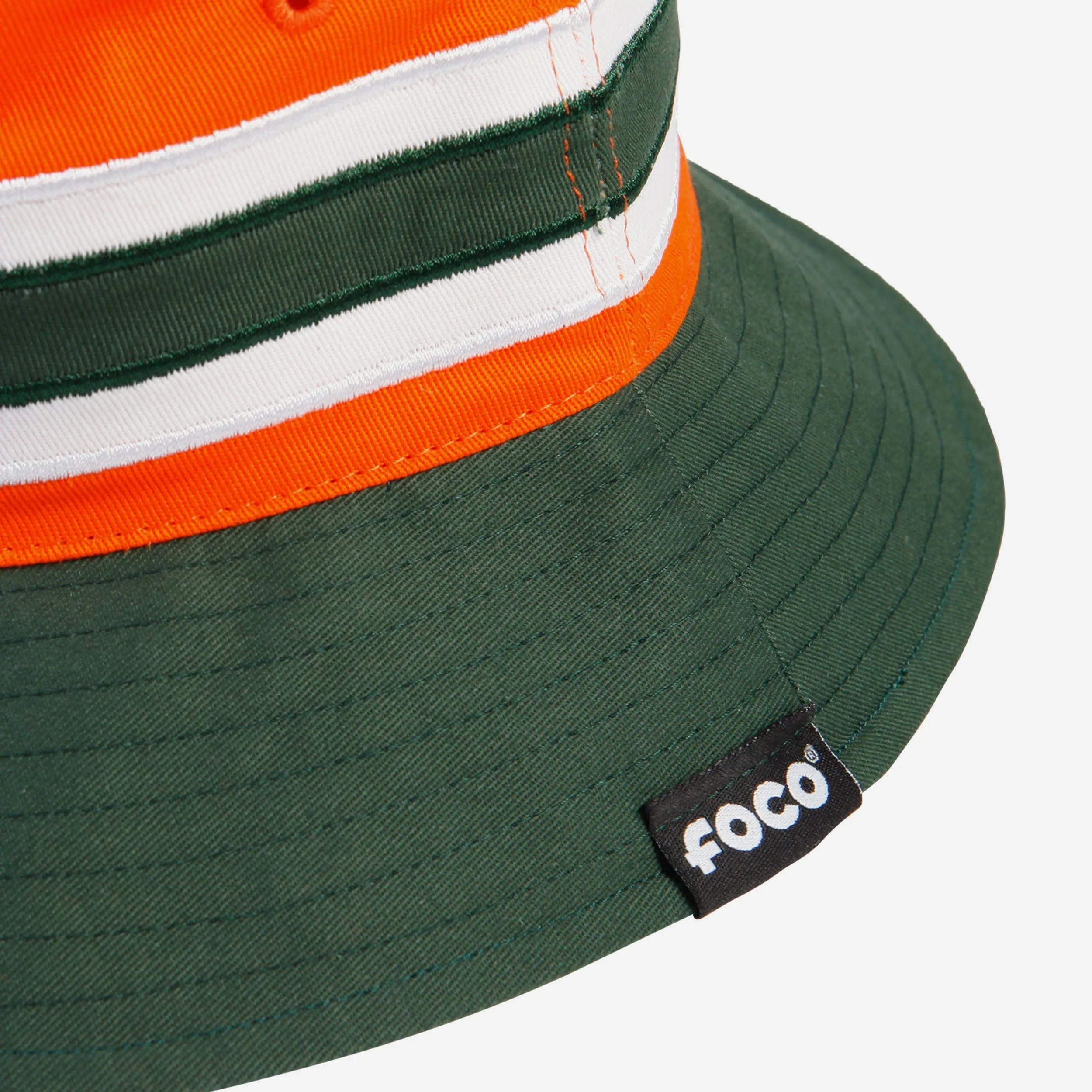 Miami Hurricanes Team Stripe Bucket Hat