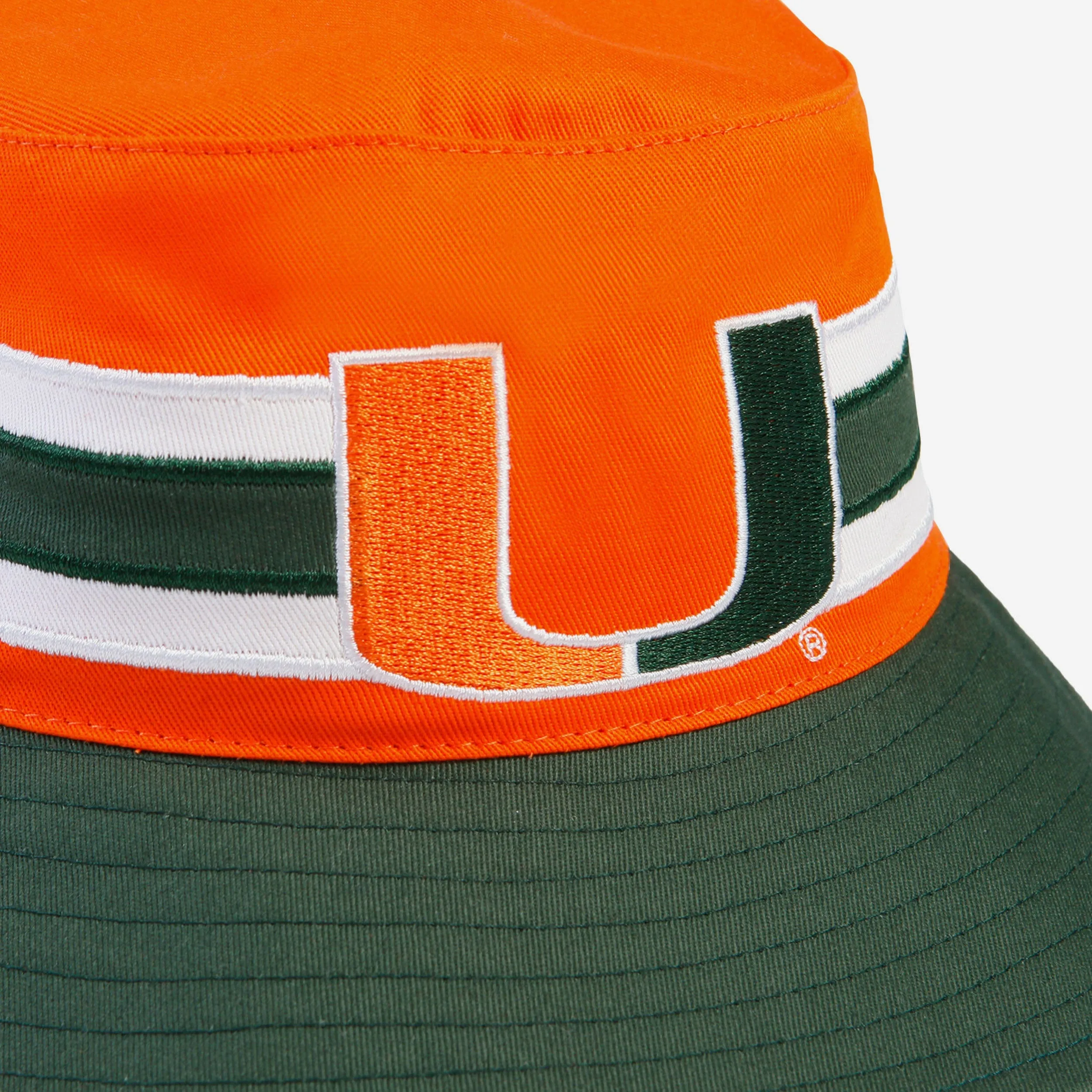 Miami Hurricanes Team Stripe Bucket Hat