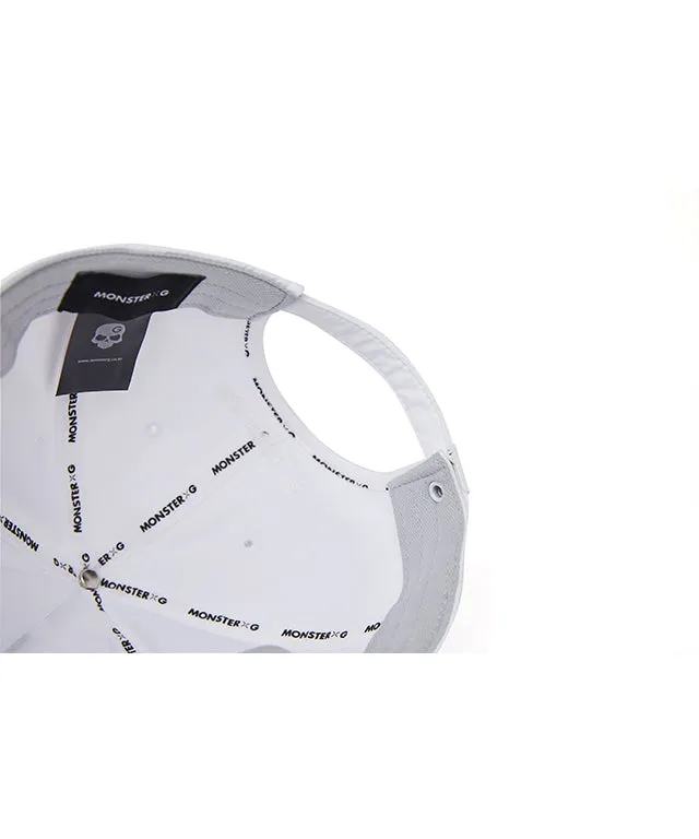 Monster G Women Swarovski Ball Cap White