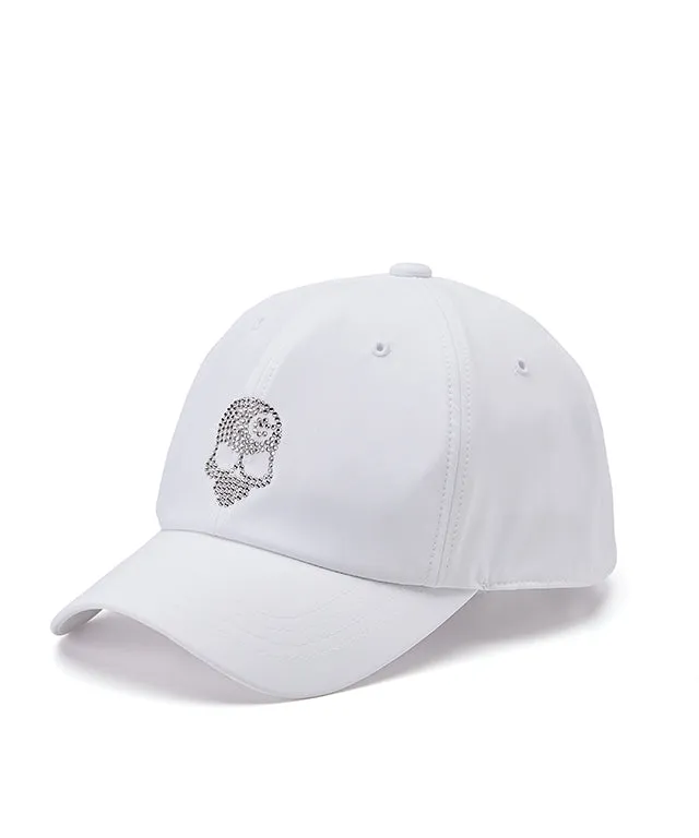 Monster G Women Swarovski Ball Cap White