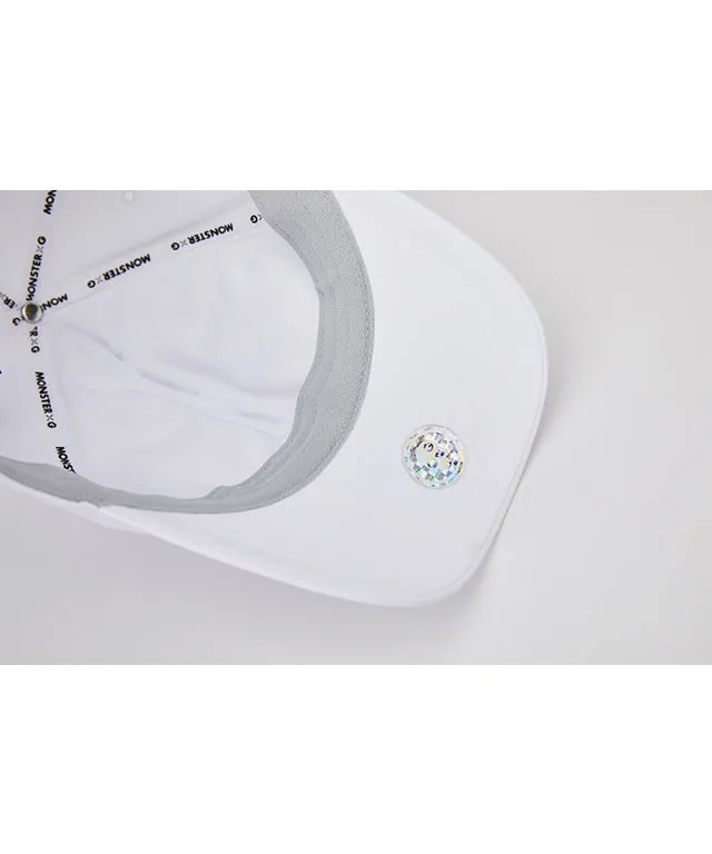 Monster G Women Swarovski Ball Cap White