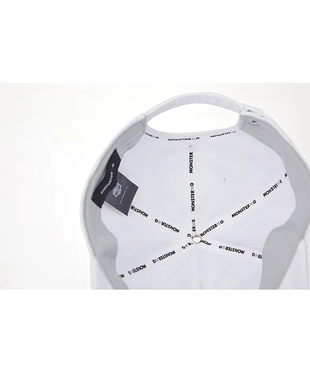 Monster G Women Swarovski Ball Cap White