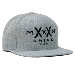 Moonshine Logo Snapback - Heather Grey