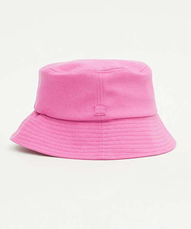 PIV'VEE Herringbone Bucket Hat - Flamingo Pink