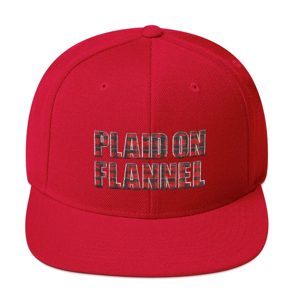 Plaid On Flannel Snapback Hat
