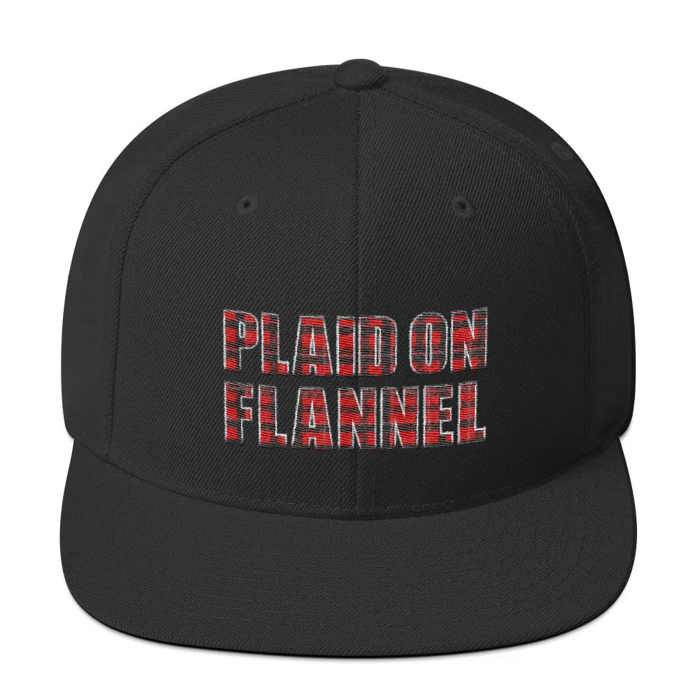 Plaid On Flannel Snapback Hat