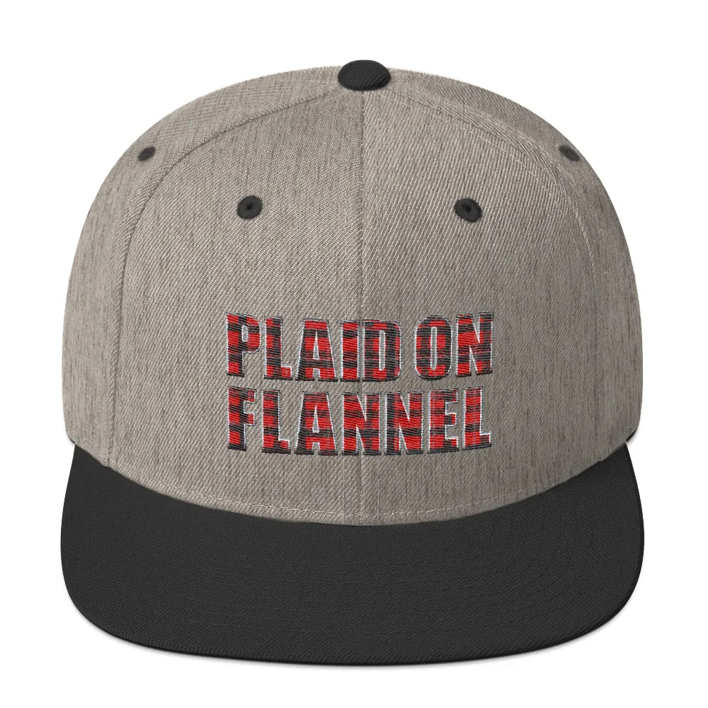 Plaid On Flannel Snapback Hat