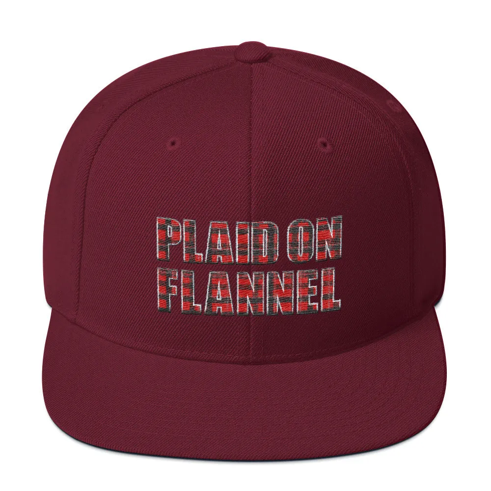 Plaid On Flannel Snapback Hat