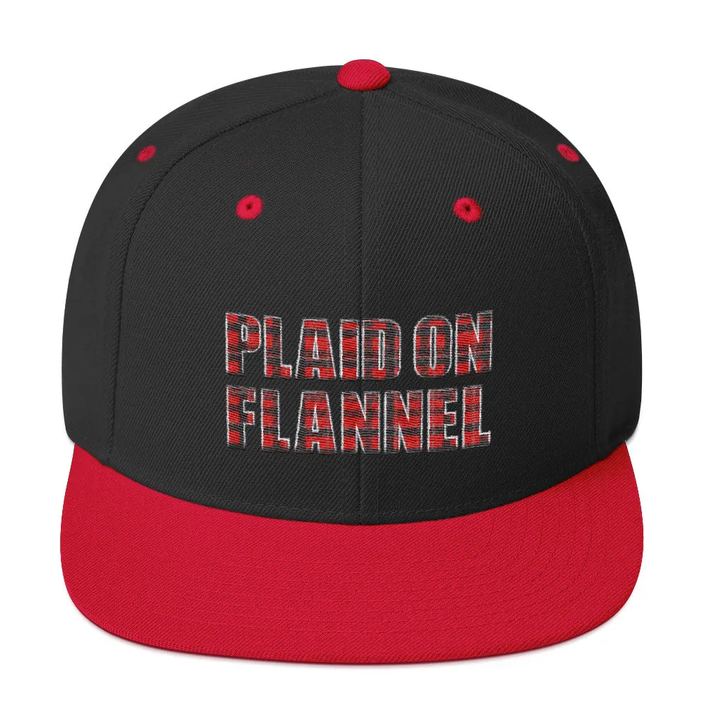 Plaid On Flannel Snapback Hat