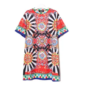 Printed sun dress
