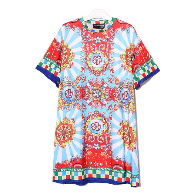 Printed sun dress