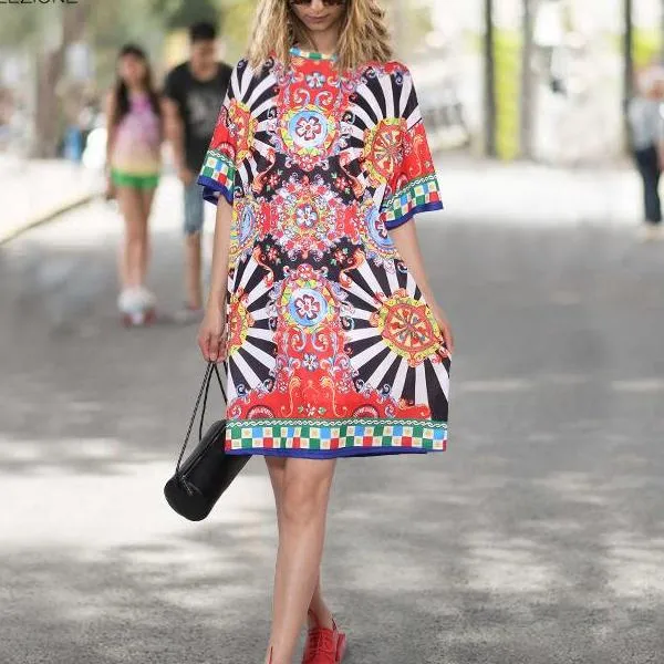 Printed sun dress