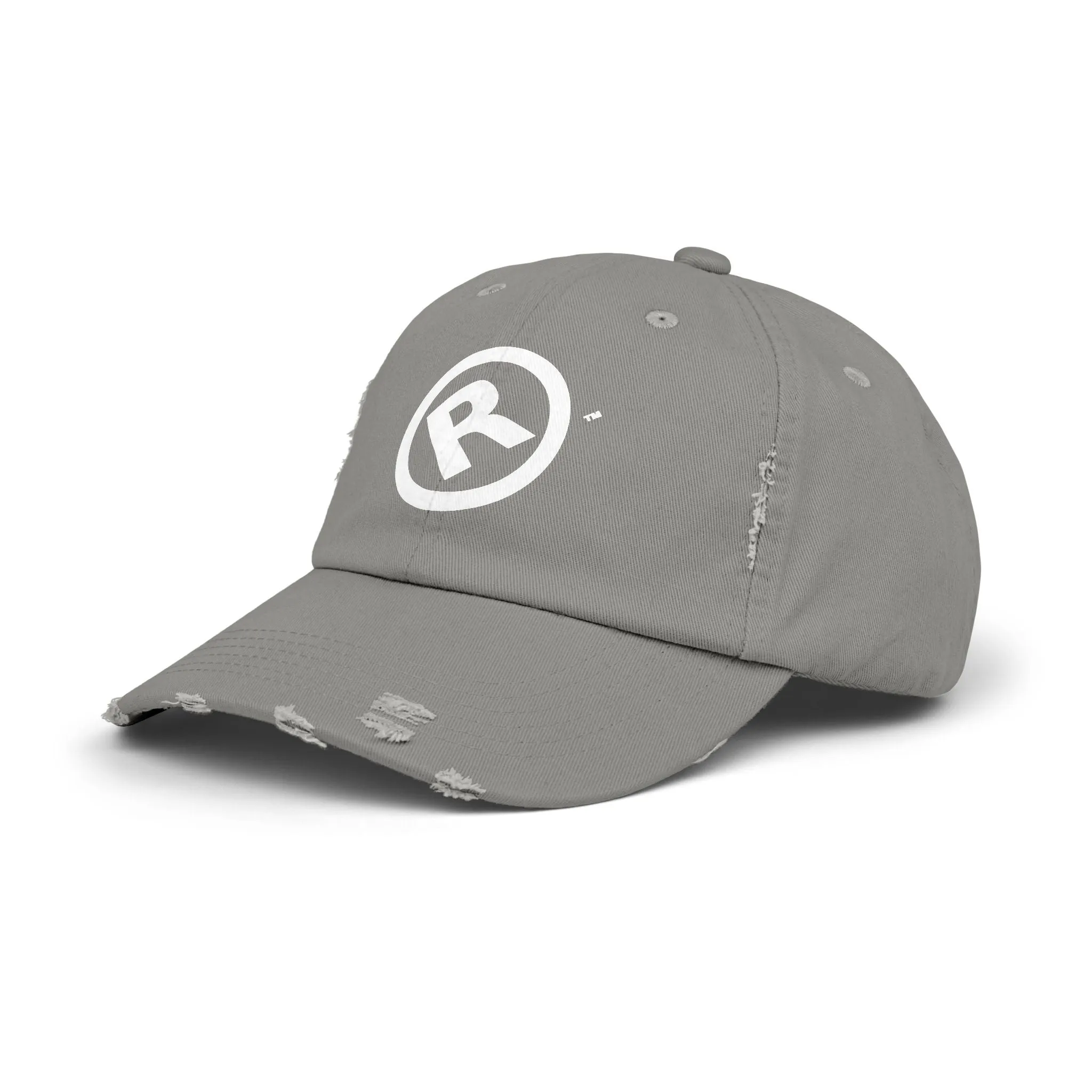 Raw Suhi "R" LOGO Distressed Dad Cap (light olive)