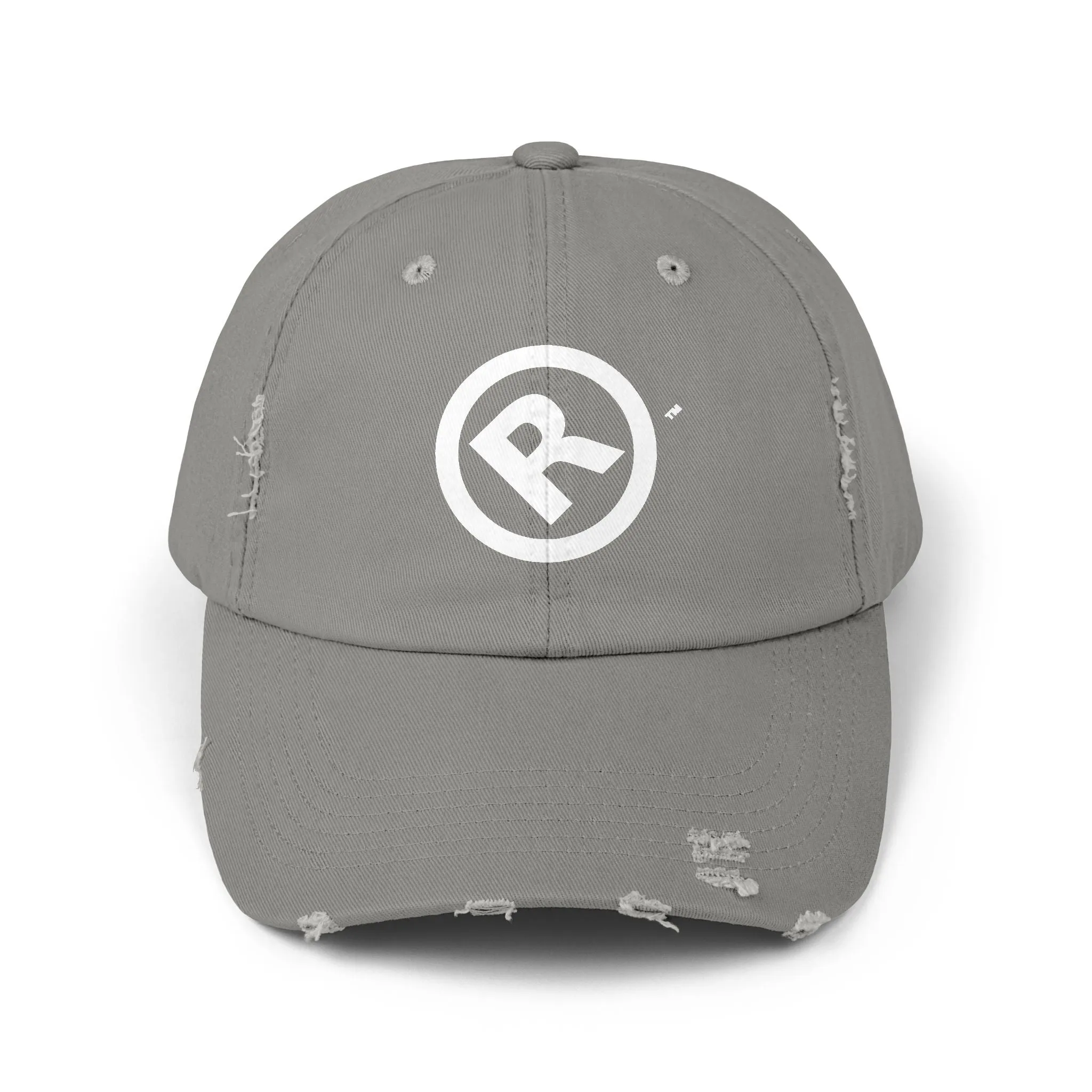 Raw Suhi "R" LOGO Distressed Dad Cap (light olive)