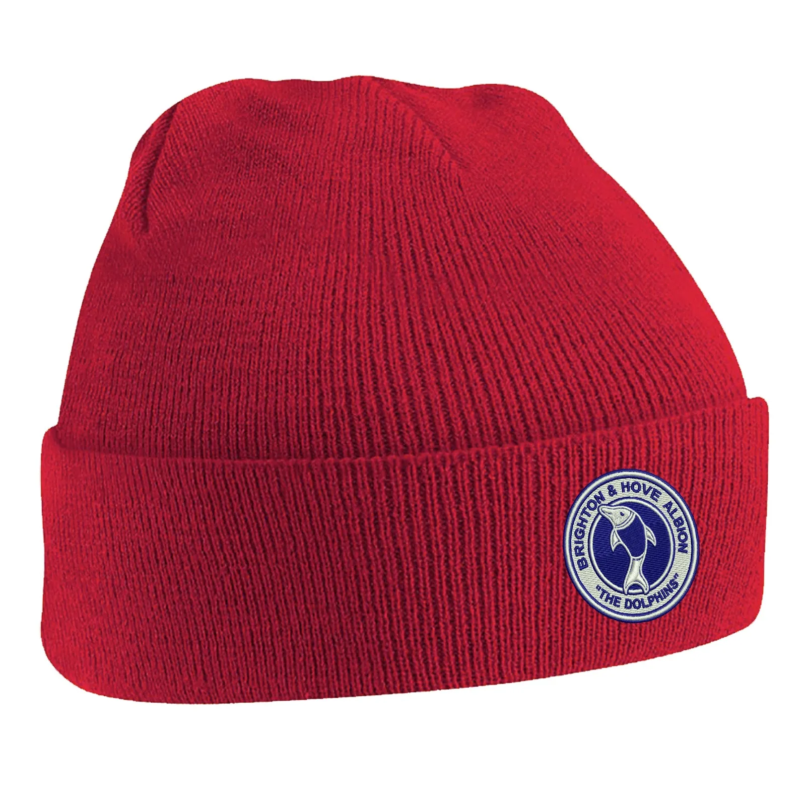 Retro Brighton 1970s Embroidered Beanie Hat